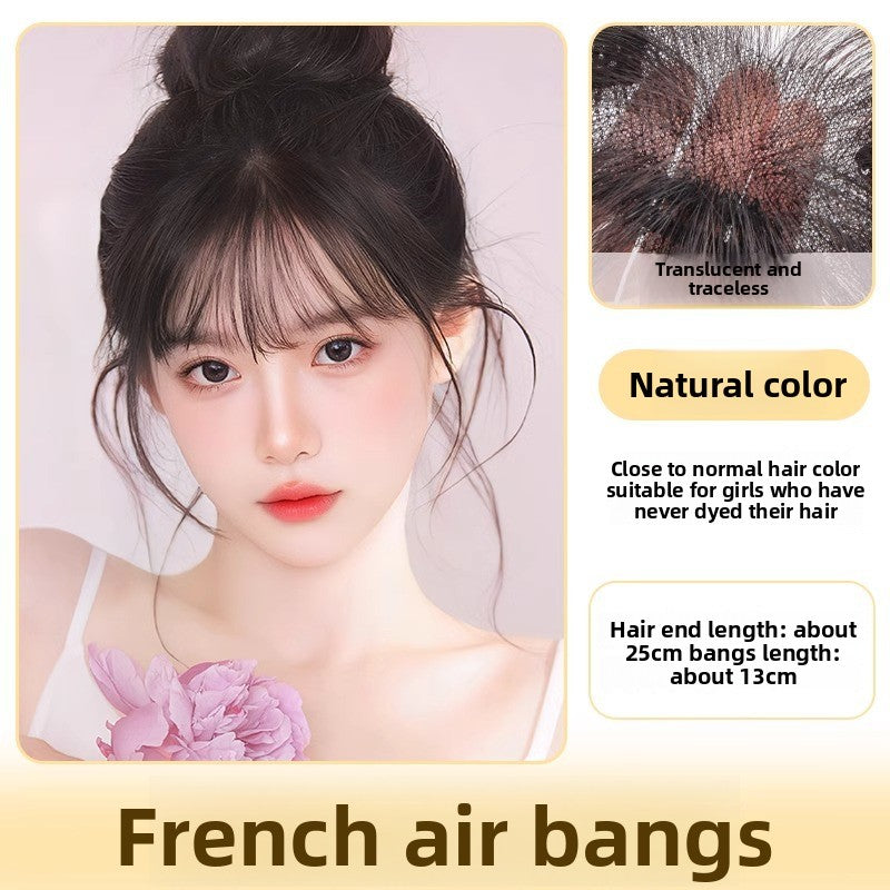 Fetal hair bangs hairline wig patches