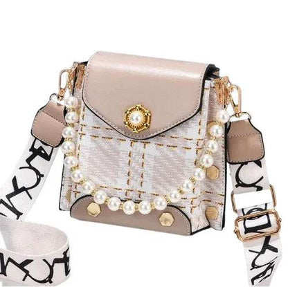 Elegant Pearl Chain Crossbody Bag ? Cute Princess-Inspired Phone Purse for Women - Price Value Store