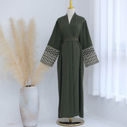 Embroidered tassel cardigan robe - Price Value Store