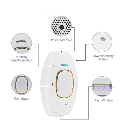 IPL laser hair removal instrument to inhibit hair removal laser hair removal instrument household small package - Price Value Store