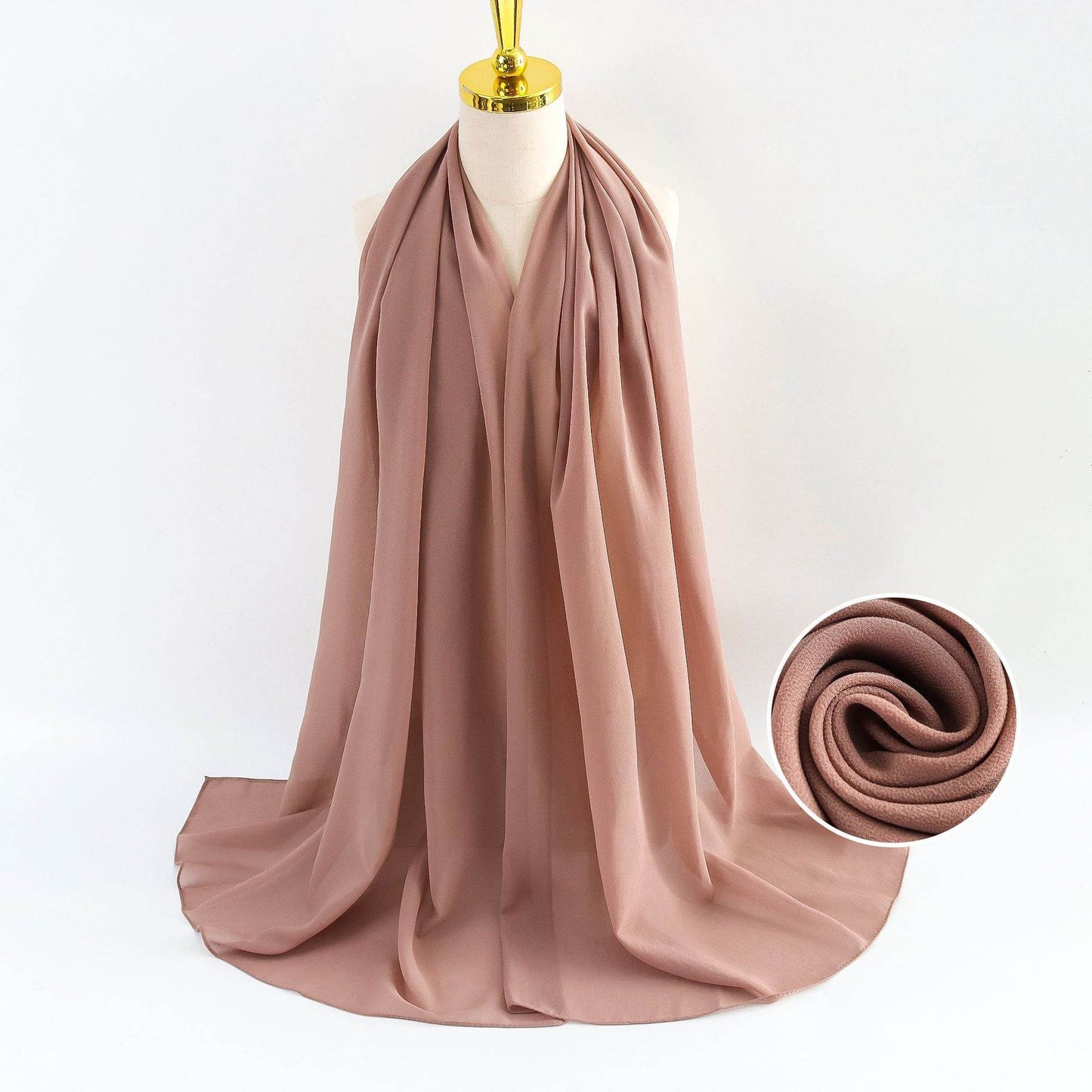 Elegant Pearl Chiffon Scarf for Women - Price Value Store