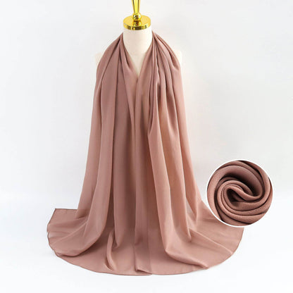 Elegant Pearl Chiffon Scarf for Women - Price Value Store