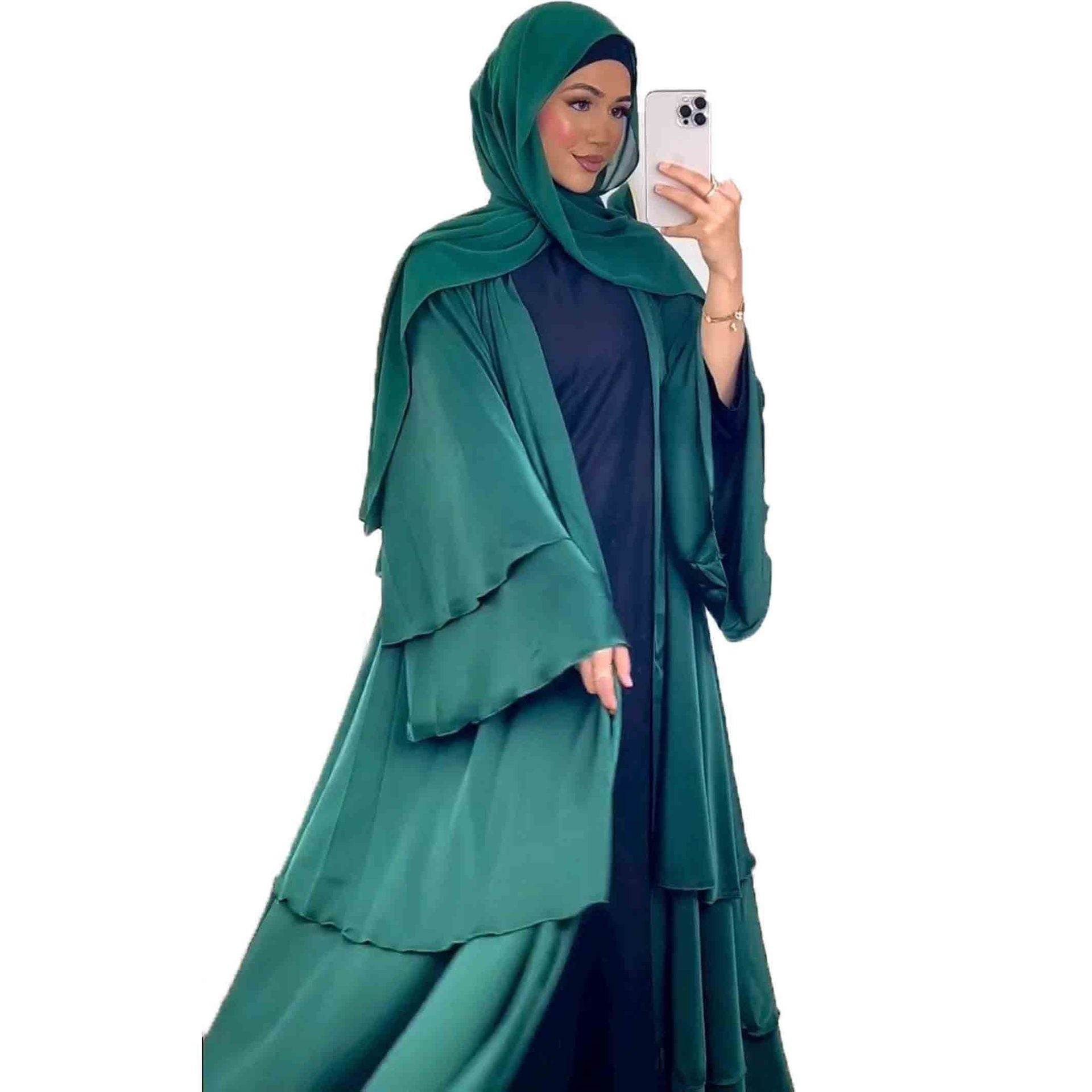 Modest Muslim Abaya Robe - Solid Color Long Dress - Price Value Store