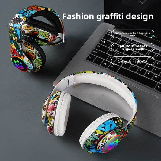 Bluetooth Glowing graffiti headphones - Price Value Store