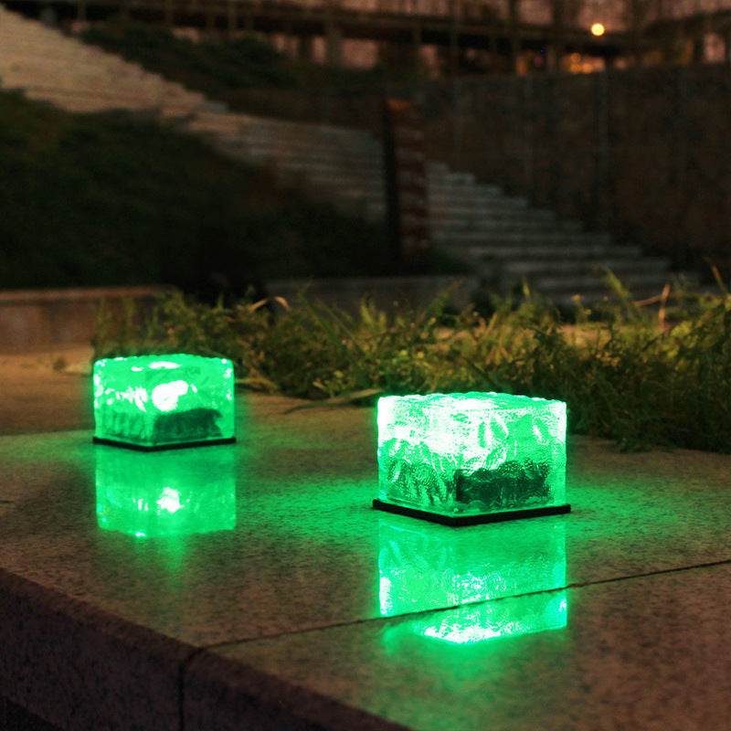 Solar-Powered Outdoor Ice Brick Lamp - Price Value Store