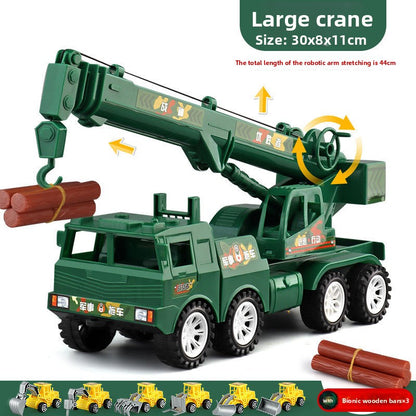Large crane toy engineering vehicle model