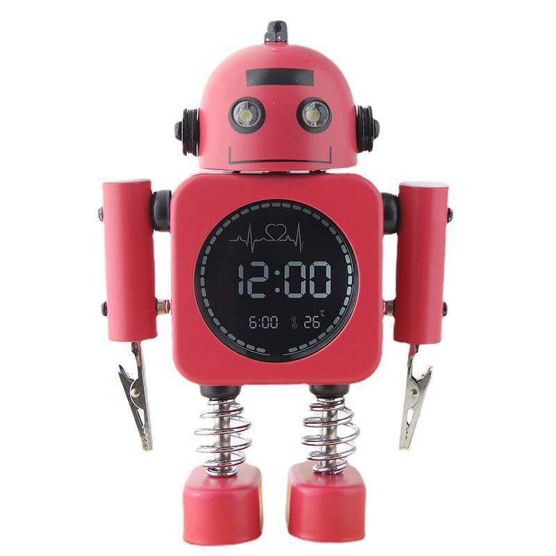 Metal Robot Luminous Alarm Clock - Price Value Store