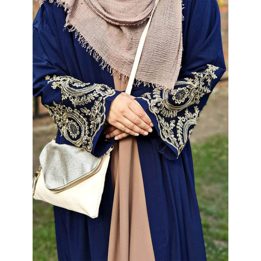 Lace fitted robe - Price Value Store