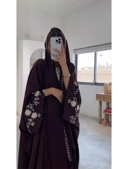 Embroidered floral robe - Price Value Store