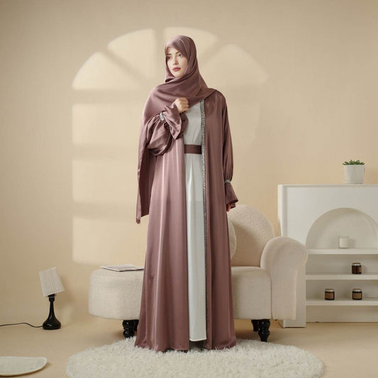 Skirt cuff with diamond abaya women's robe - Price Value Store