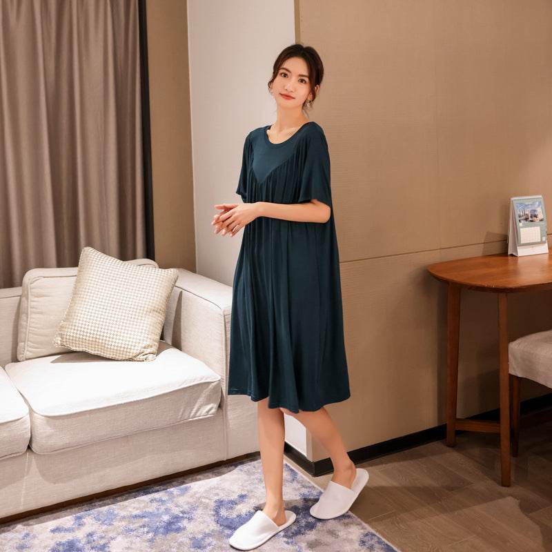 Modal Summer Nightdress Loose Fit Casual Dress for Women - Price Value Store