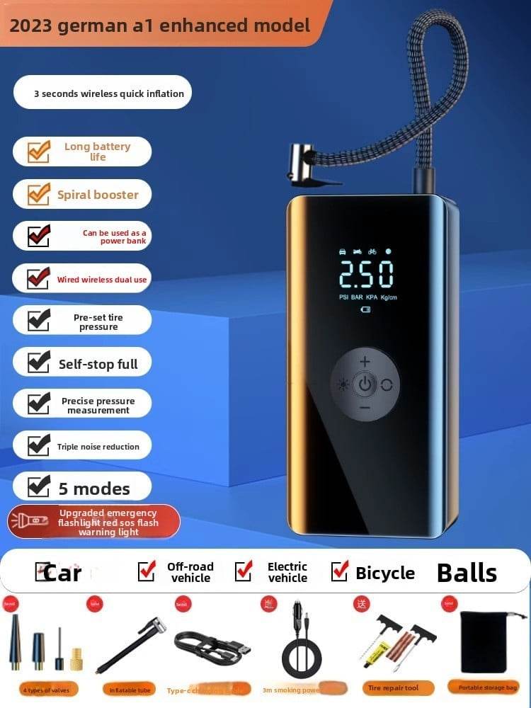 Portable electric air pump for vehicles - Price Value Store