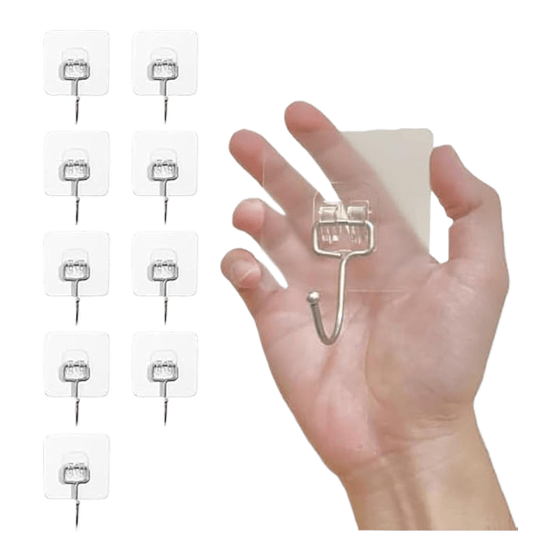Metal large hook with strong adhesive and no need for drilling holes - Price Value Store