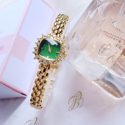 Fashionable fine-chain quartz square watch for ladies - Price Value Store