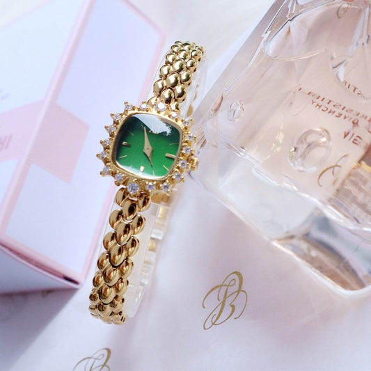 Fashionable fine-chain quartz square watch for ladies - Price Value Store