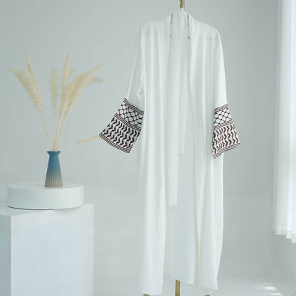 Embroidered tassel cardigan robe - Price Value Store