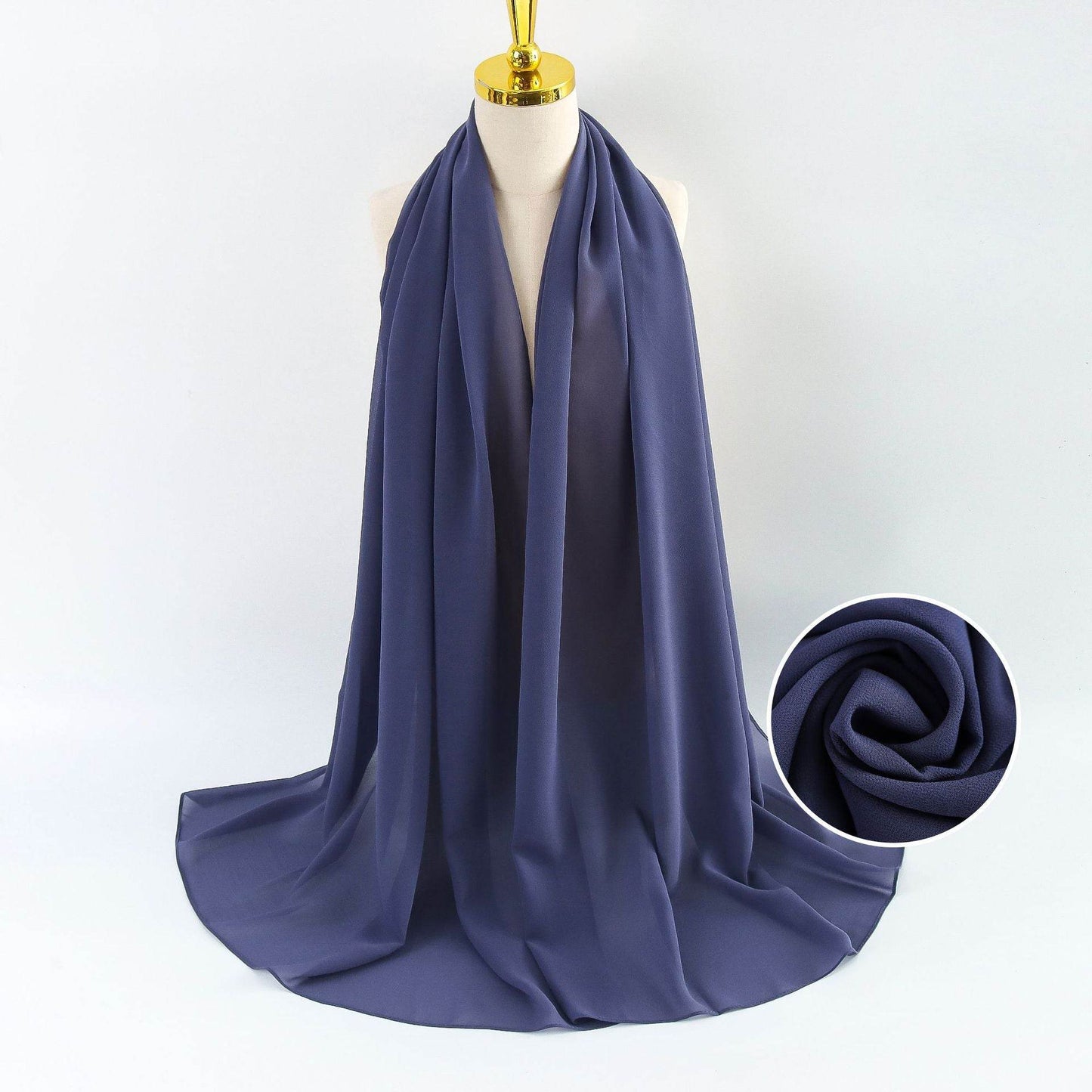 Elegant Pearl Chiffon Scarf for Women - Price Value Store