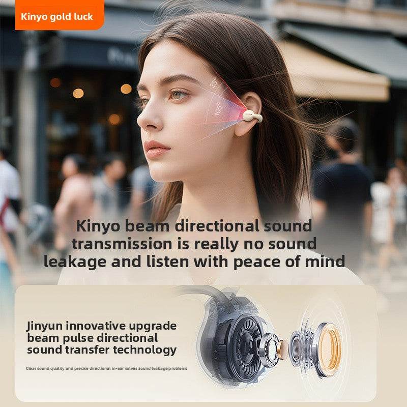 Bluetooth 5.4 dual headset 2025 new wireless ear clip - Price Value Store