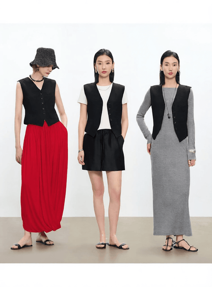 V-neck women's suit vest - Price Value Store