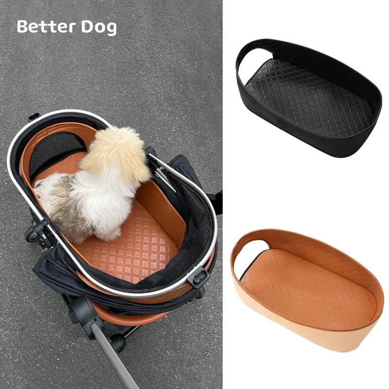 Pet Cart All-inclusive Sitting Basket Set Leather Waterproof Changing Mat Car Basket Set Four Seasons Universal Cart Accessories Sleeping Mat - Price Value Store