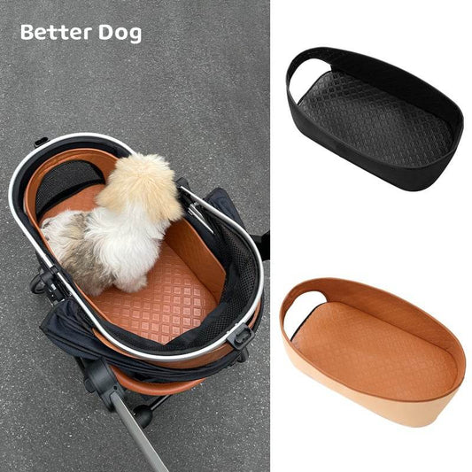 Pet Cart All-inclusive Sitting Basket Set Leather Waterproof Changing Mat Car Basket Set Four Seasons Universal Cart Accessories Sleeping Mat - Price Value Store