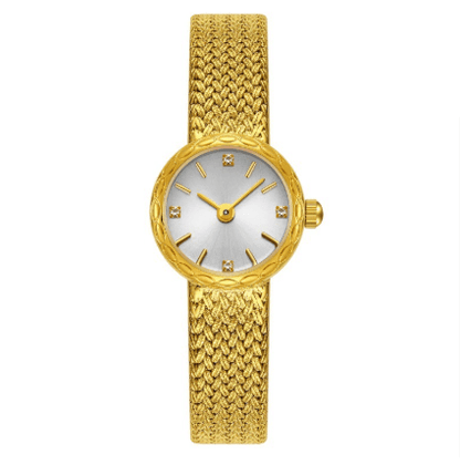 Simple Retro Copper Mesh Small Gold Watch Women's Internet Celebrity Explosive Exquisite Casual Light Luxury All-match Elegant - Price Value Store