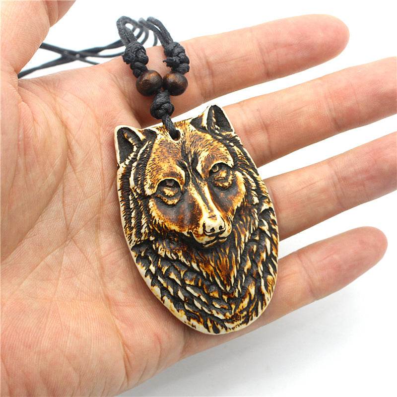 Resin imitation bone necklace - Price Value Store