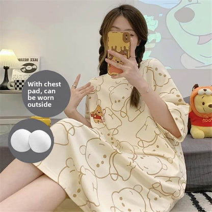 Sleeping dress with short sleeves - Price Value Store