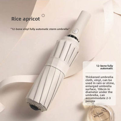 The fully automatic umbrella is suitable for both sunny and rainy days - Price Value Store