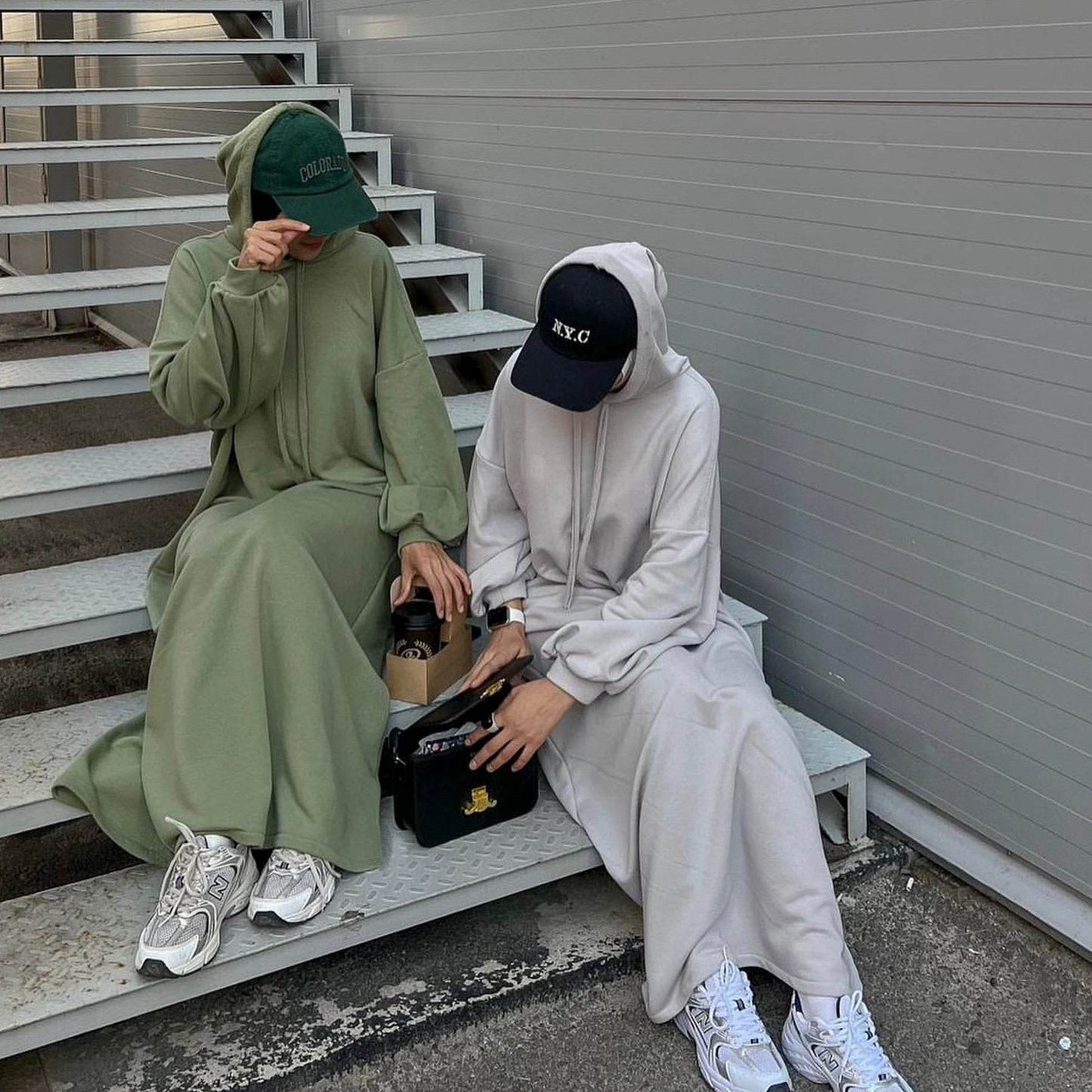 Solid Color Hoodie dress - Price Value Store
