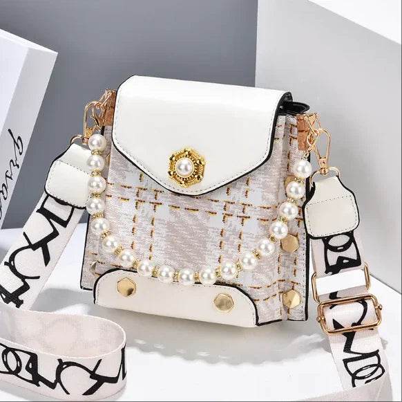 Elegant Pearl Chain Crossbody Bag ? Cute Princess-Inspired Phone Purse for Women - Price Value Store