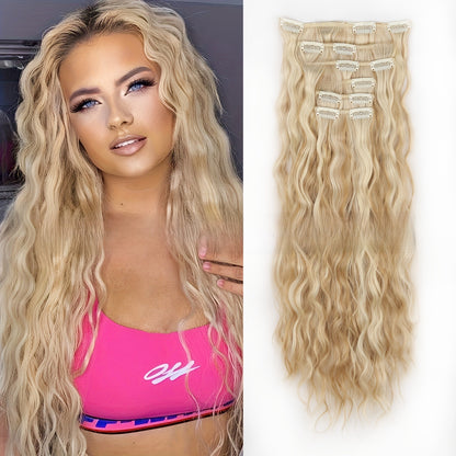 Small roll clip hair extension wig