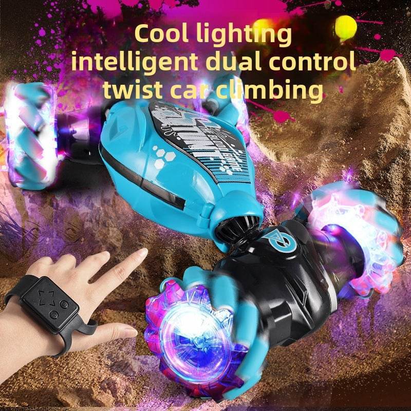 Gesture Induction Deformation Remote Control Car Children's Toy Twisted Four-wheel Drive Climbing Racing Car Boy Charged Electric Off-road Vehicle - Price Value Store