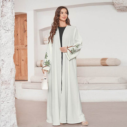 Long-sleeved cardigan with embroidery dress - Price Value Store
