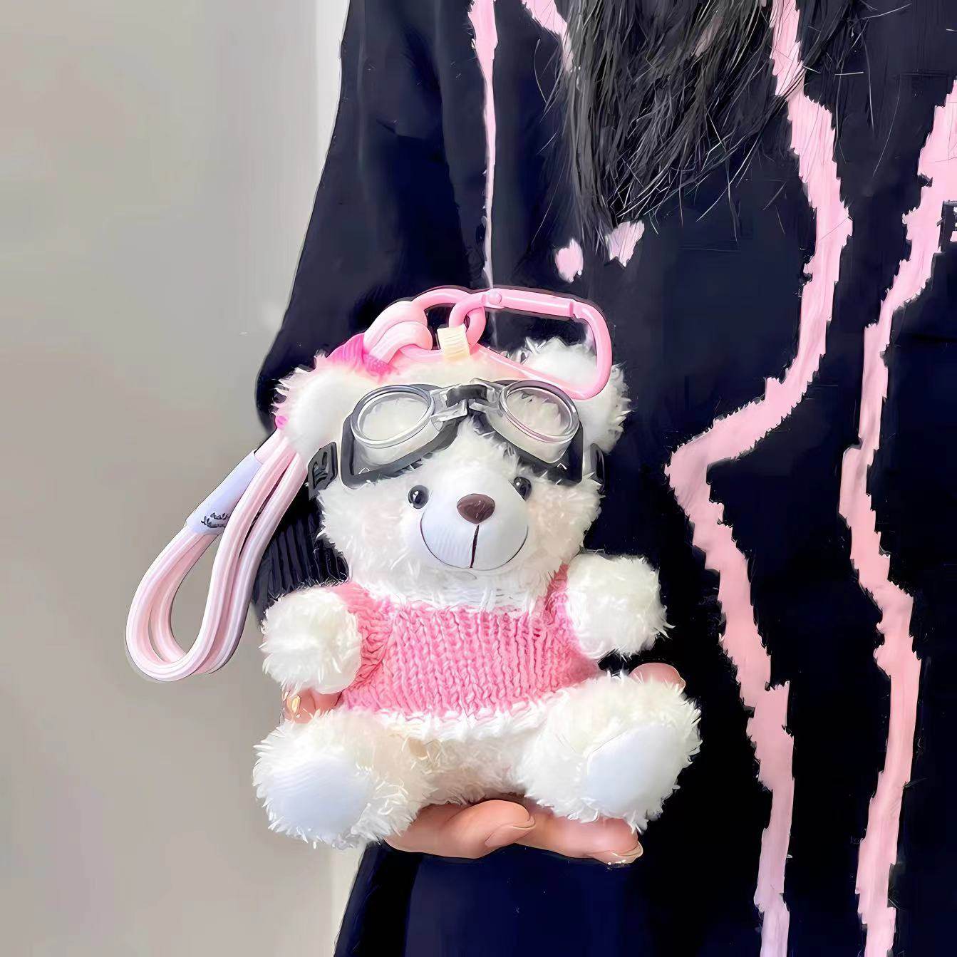 Pilot Bear Plush Keychain Doll - Price Value Store
