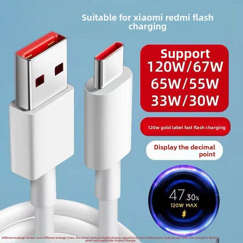 120-watt ultra-fast flash charging cable for mobile phone charger - Price Value Store