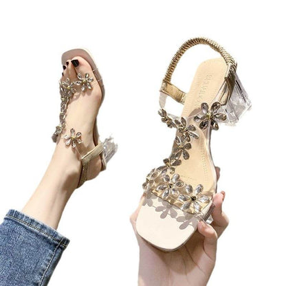 Medium Heel Transparent High Heels - Price Value Store