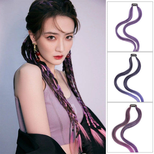One-piece invisible braided hair rope