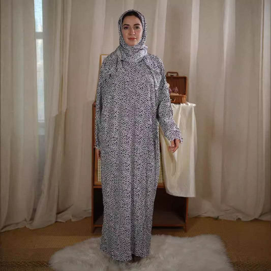 Scarf One Prayer Robe Fashion Printed dress - Price Value Store