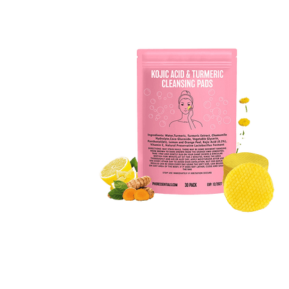 Kojic Acid Gently Cleans Pore Daily Skin Care Moisturizing Not Tight Brightening Face Turmeric Cleansing Pad - Price Value Store