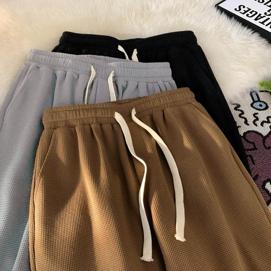 Thin five-inch waffle shorts - Price Value Store