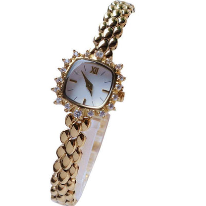 Fashionable fine-chain quartz square watch for ladies - Price Value Store
