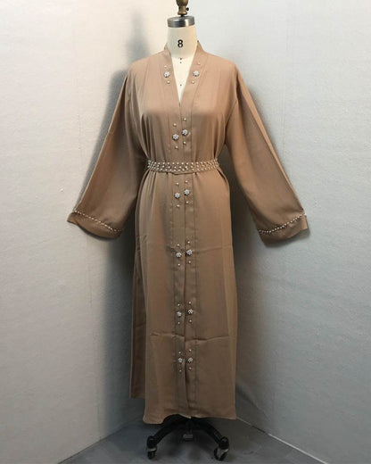 Elegant Beaded Tie Cardigan Robe for Women - Price Value Store