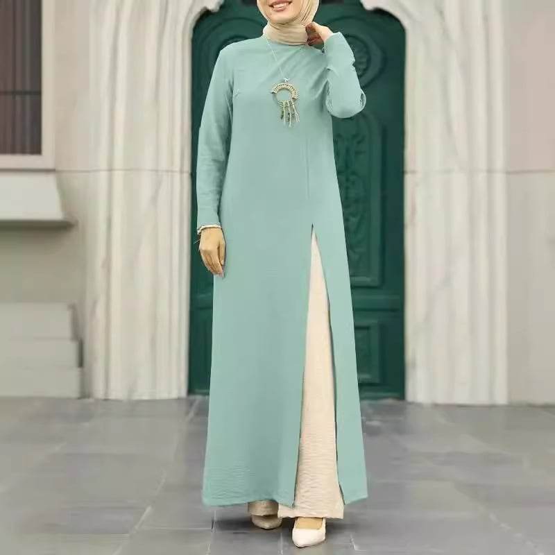 Silk long-sleeved robe - Price Value Store