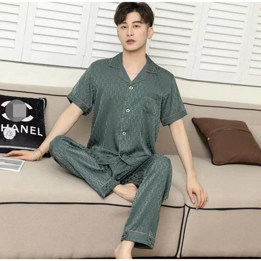 Sleepwear man's pure silk loose style - Price Value Store