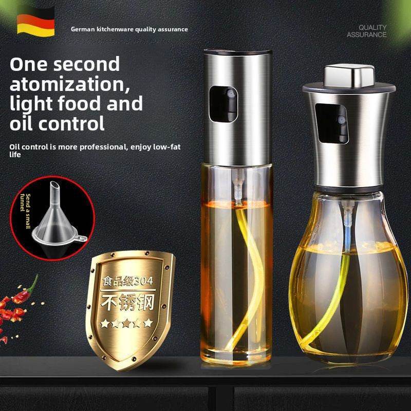 Food Grade Stainless Steel Oil Spray Bottle for Kitchen - Price Value Store
