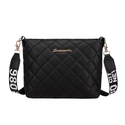Diamond plaid bucket bag 2025 new ladies bag high texture design women's bag Korean style shoulder bag - Price Value Store