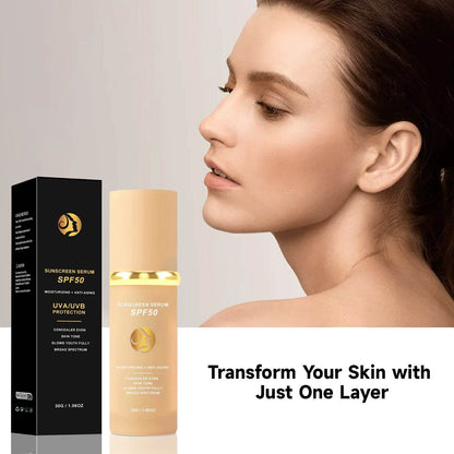 SPF50 4-in-1 Bionic Color-Changing Sunscreen with Concealer & Moisturizer - Price Value Store