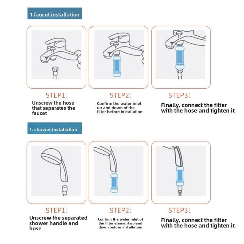 Household water purifier shower bath - Price Value Store