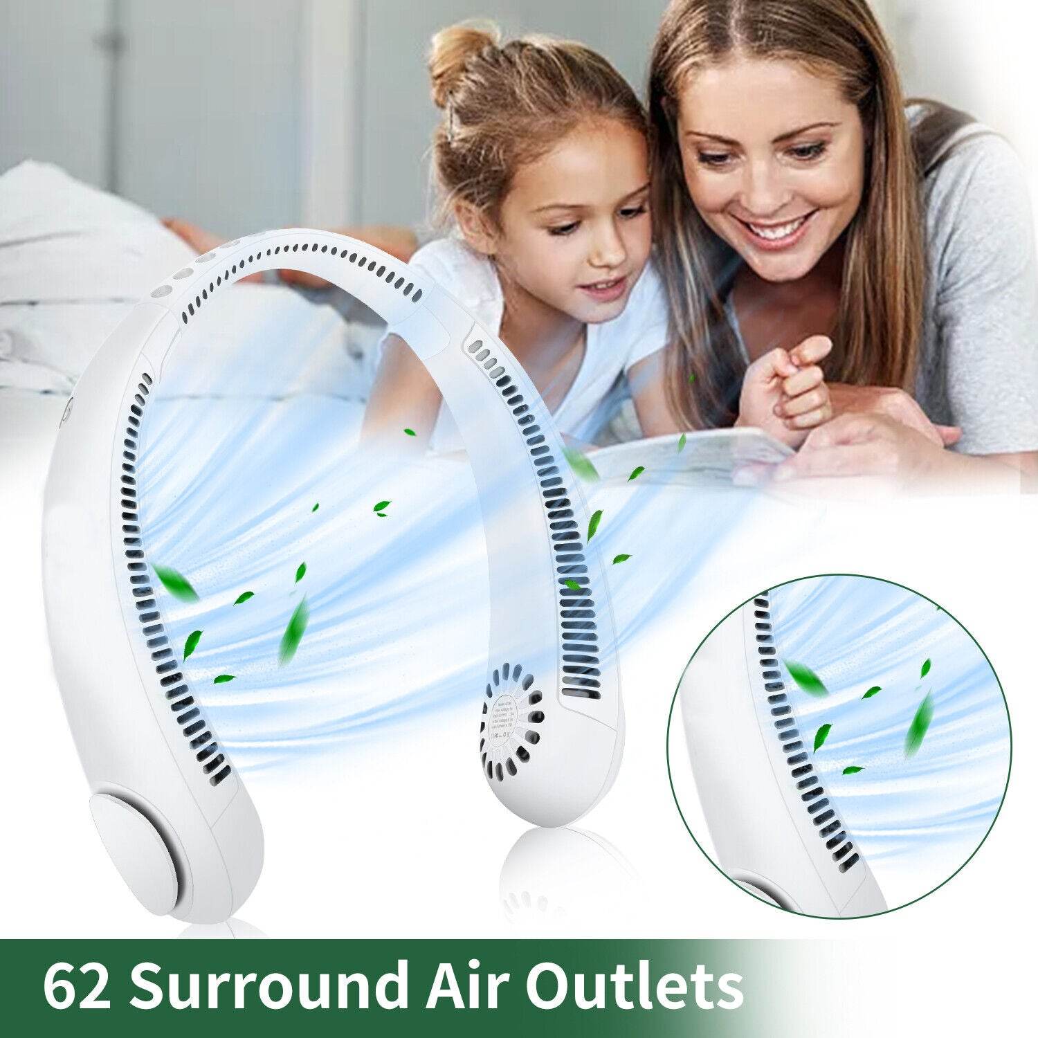 Creative Mute Outdoor Portable Bladeless Fan Tide - Price Value Store